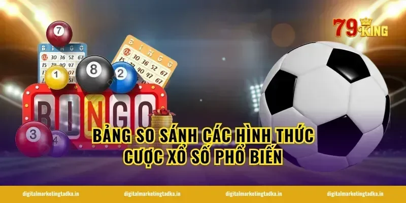 Bảng so sánh các hình thức cược xổ số phổ biến